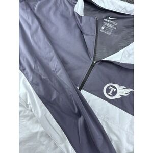 Nike Shield Titan Golf Half Zip Windbreaker Gray White XL